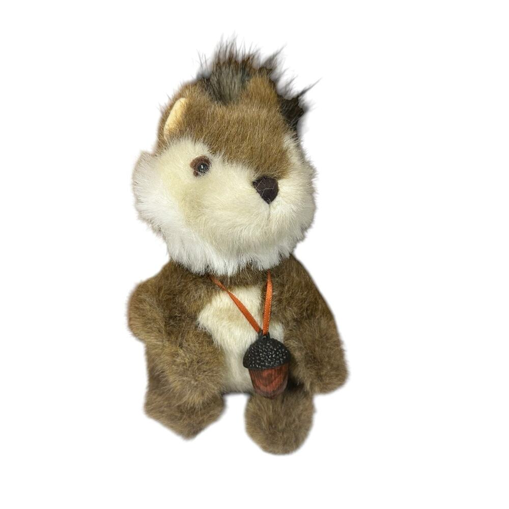 Vtg Boyd's Bears Merle B Squirrel Plush Bearwear Acorn Style #55214 w/ Tags 8"